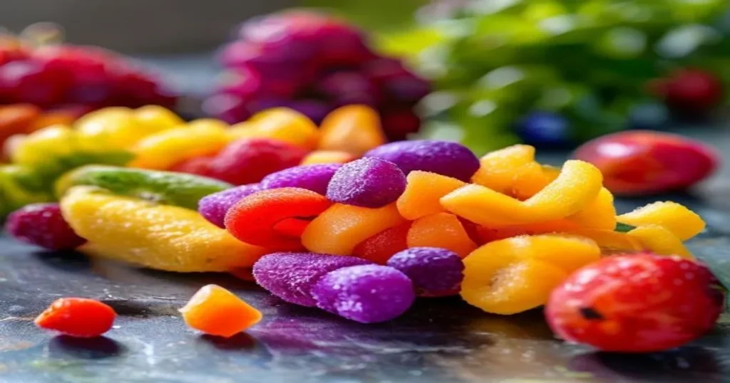 Fruit by the Foot fruit snack roll unrolled on a table