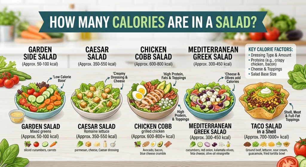 How Many Calories Are in a Salad